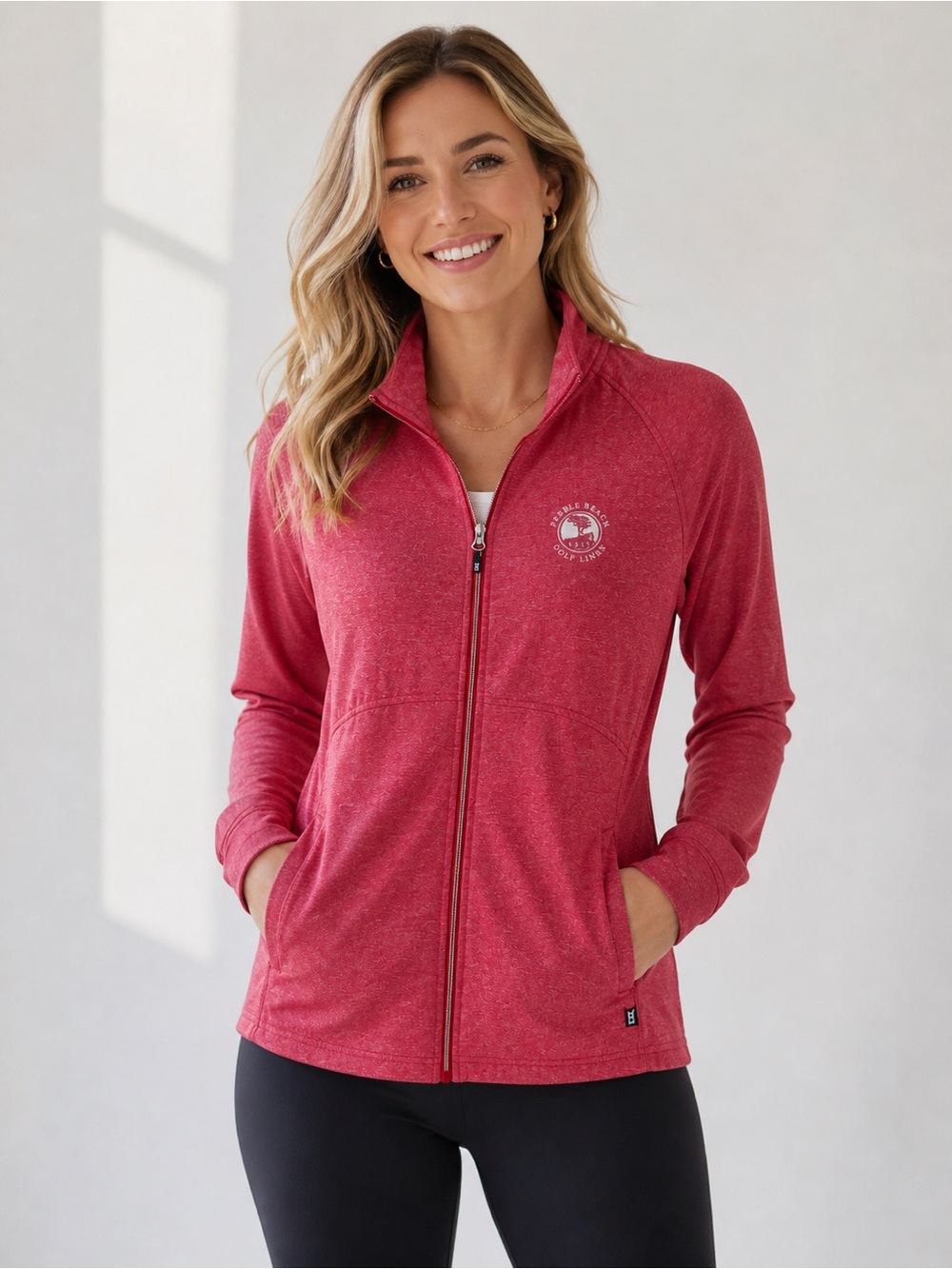 Cutter & Buck Pebble Beach Golf Eco Knit Heather Recycled Womens Full Zip jacket